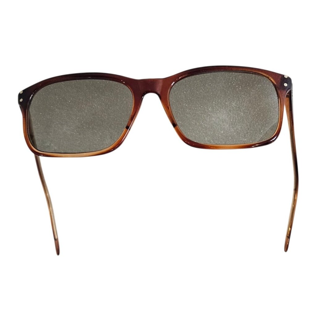 Vtg Tortoiseshell Sunglasses Rectangular Brown It… - image 2